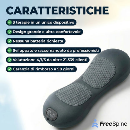 FreeSpine - Stop a mal di schiena e sciatica - 15 minuti al giorno - Comodamente da casa