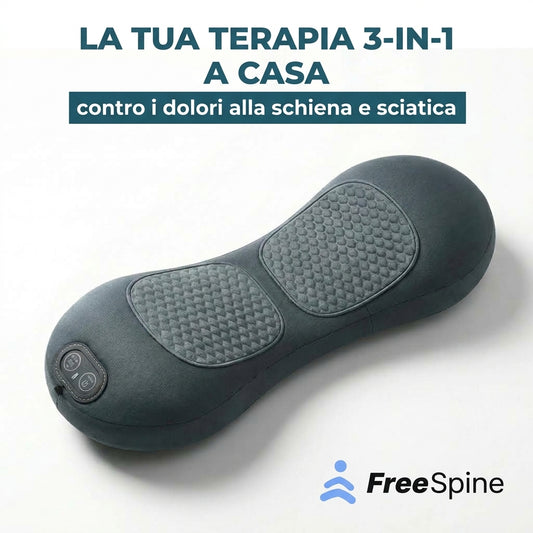 FreeSpine - Stop a mal di schiena e sciatica - 15 minuti al giorno - Comodamente da casa