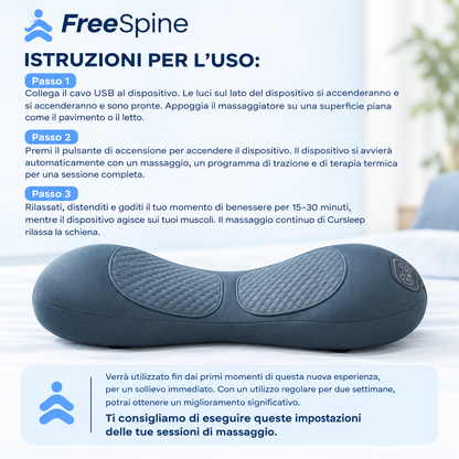 FreeSpine - Stop a mal di schiena e sciatica - 15 minuti al giorno - Comodamente da casa